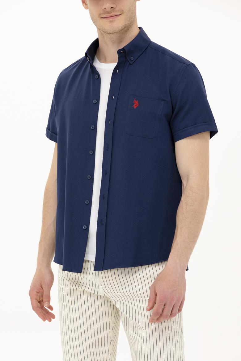 Erkek Lacivert Kısa Kollu Gömlek - 50262942011