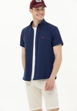 Erkek Lacivert Kısa Kollu Gömlek - 50262942011