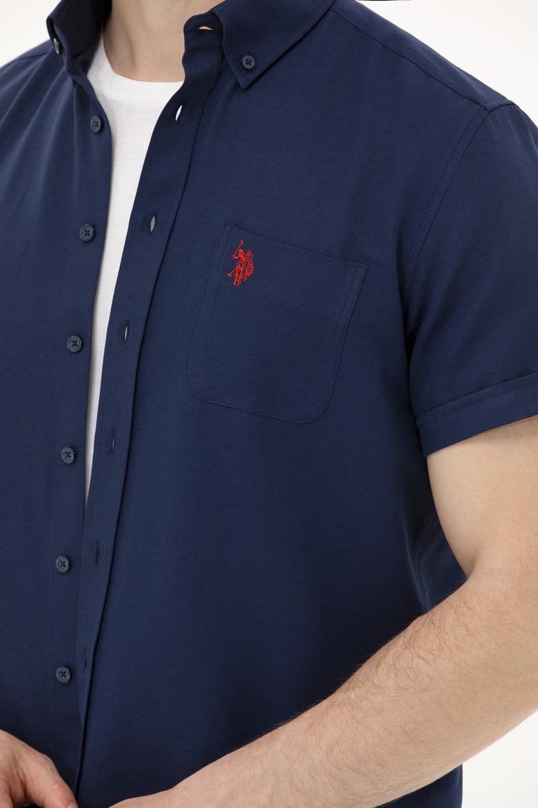 Erkek Lacivert Kısa Kollu Gömlek - 50262942011