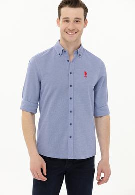 Erkek Lacivert Uzun Kollu Basic Gömlek - 50262980020