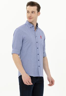 Erkek Lacivert Uzun Kollu Basic Gömlek - 50262980020