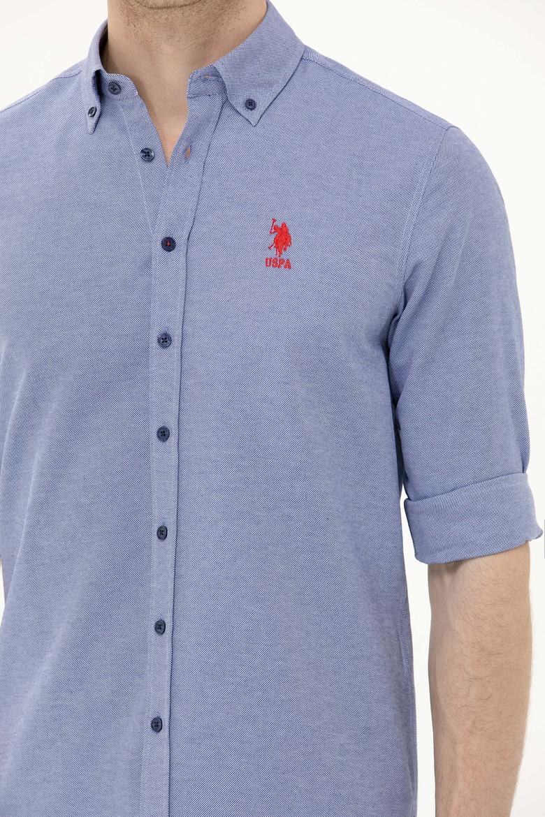 Erkek Lacivert Uzun Kollu Basic Gömlek - 50262980020