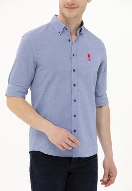 Erkek Lacivert Uzun Kollu Basic Gömlek - 50262980020