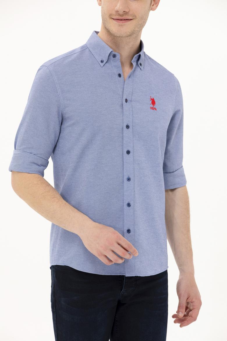 Erkek Lacivert Uzun Kollu Basic Gömlek - 50262980020