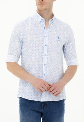 Erkek Mavi Uzun Kollu Gömlek - 50263152038