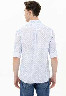 Erkek Mavi Uzun Kollu Gömlek - 50263152038