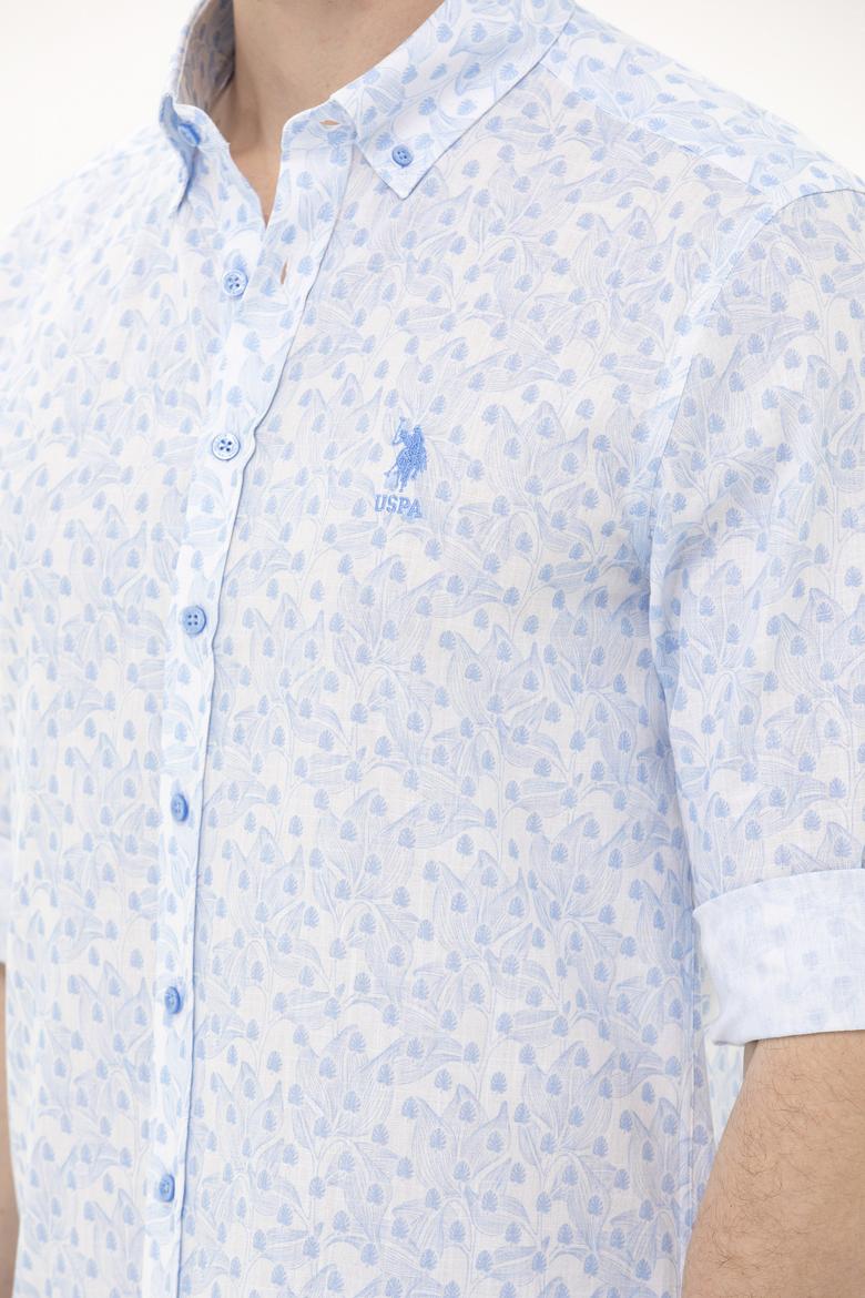 Erkek Mavi Uzun Kollu Gömlek - 50263152038