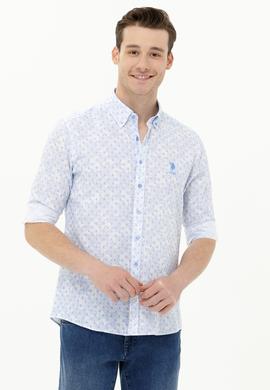 Erkek Mavi Uzun Kollu Gömlek - 50263152038