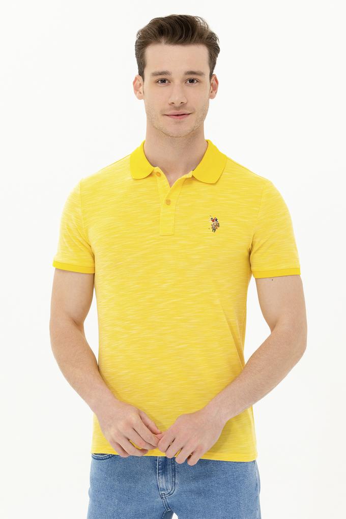 Erkek Koyu Sarı Polo Yaka Tişört