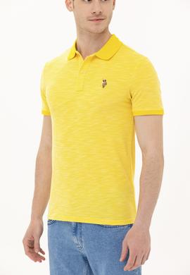 Erkek Koyu Sarı Polo Yaka Tişört - 50263371039