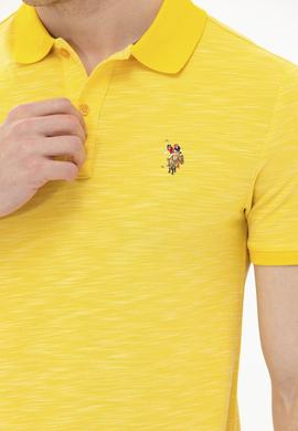 Erkek Koyu Sarı Polo Yaka Tişört - 50263371039