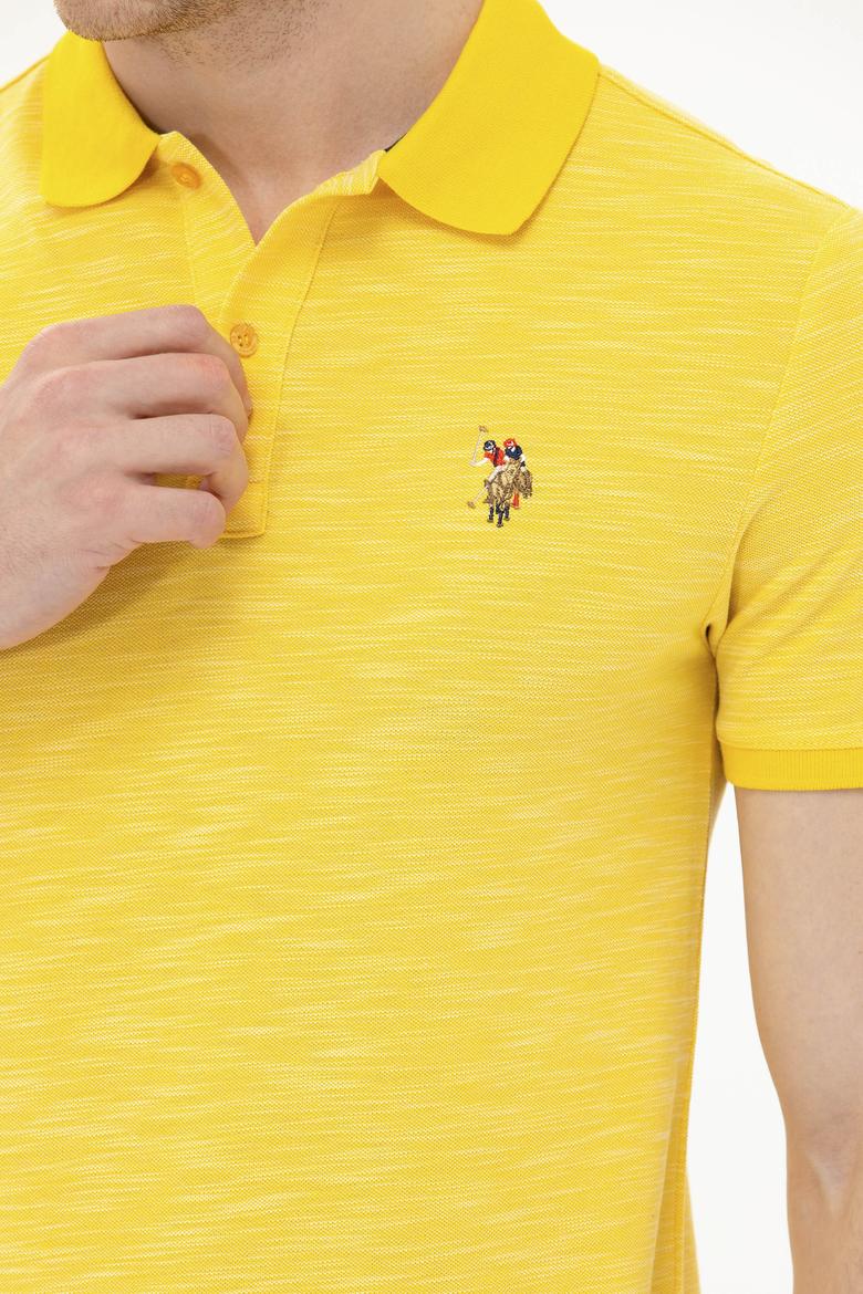 Erkek Koyu Sarı Polo Yaka Tişört - 50263371039