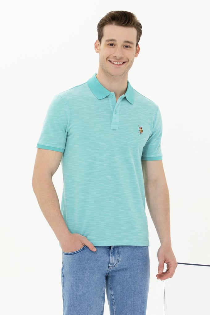 Erkek Mint Polo Yaka Tişört