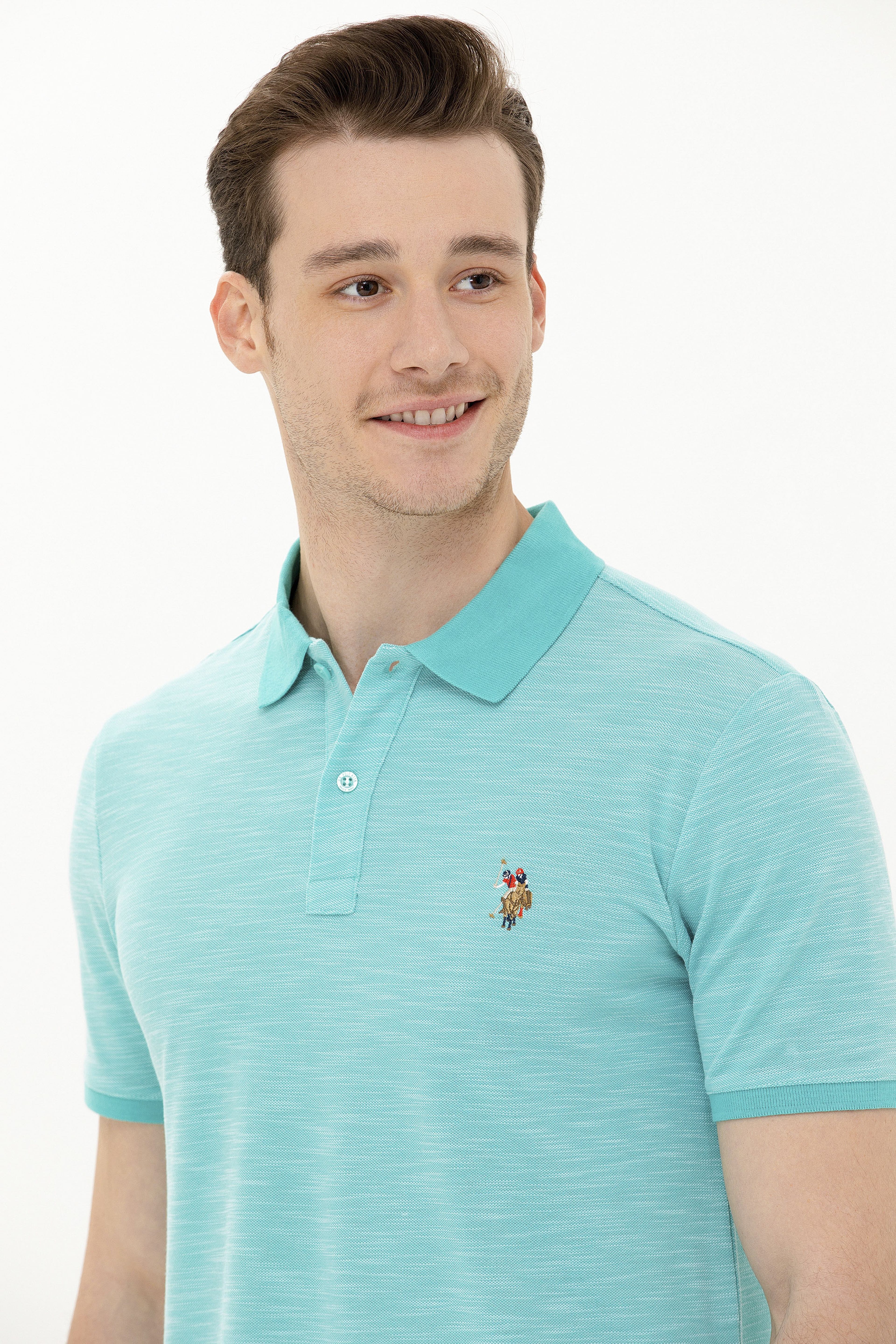 Erkek Mint Polo Yaka Tişört