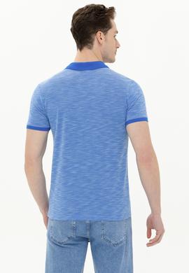 Erkek Saks Polo Yaka T-Shirt - 50263371065