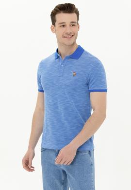 Erkek Saks Polo Yaka T-Shirt - 50263371065
