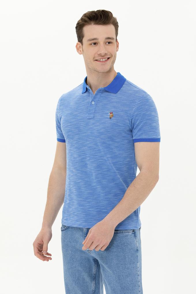 Erkek Saks Polo Yaka T-Shirt