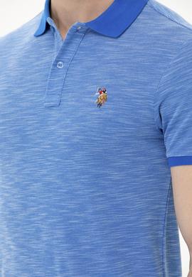 Erkek Saks Polo Yaka T-Shirt - 50263371065