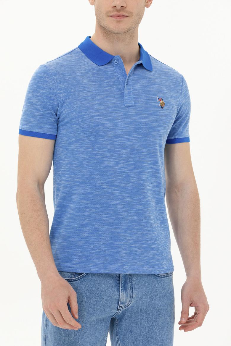 Erkek Saks Polo Yaka T-Shirt - 50263371065