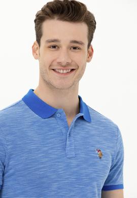 Erkek Saks Polo Yaka T-Shirt - 50263371065