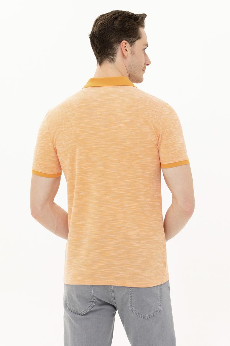 Erkek Turuncu Polo Yaka Tişört - 50263371079