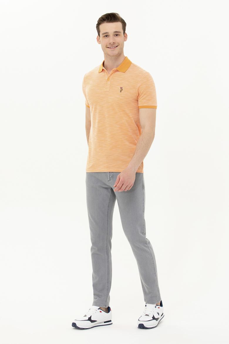 Erkek Turuncu Polo Yaka Tişört - 50263371079