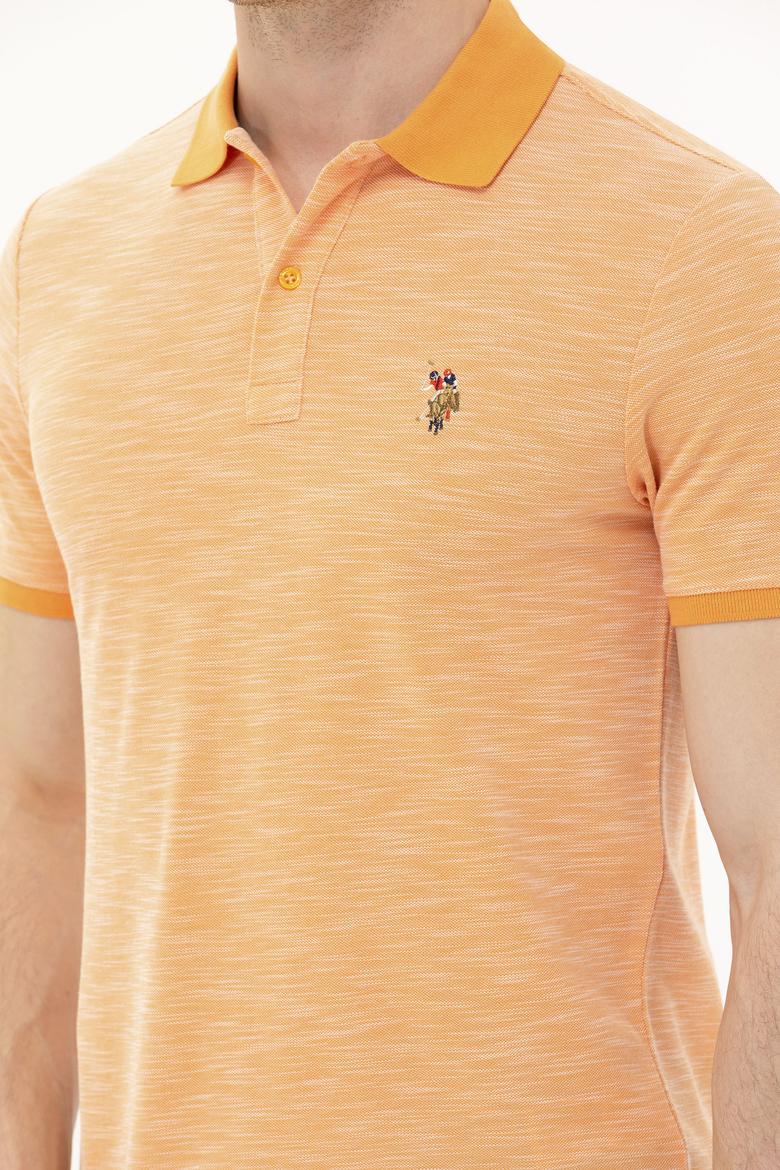 Erkek Turuncu Polo Yaka Tişört - 50263371079
