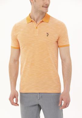 Erkek Turuncu Polo Yaka Tişört - 50263371079