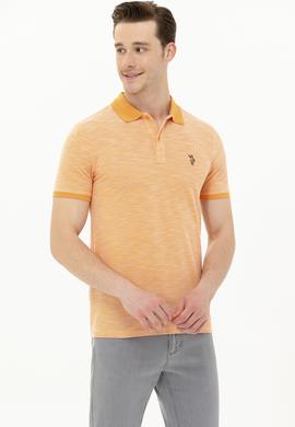 Erkek Turuncu Polo Yaka Tişört - 50263371079