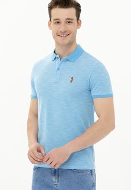 Erkek Turkuaz Polo Yaka T-Shirt - 50263371083