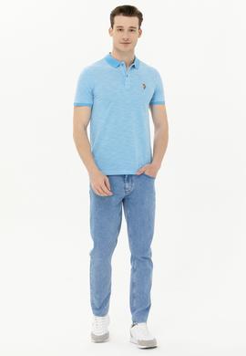 Erkek Turkuaz Polo Yaka T-Shirt - 50263371083