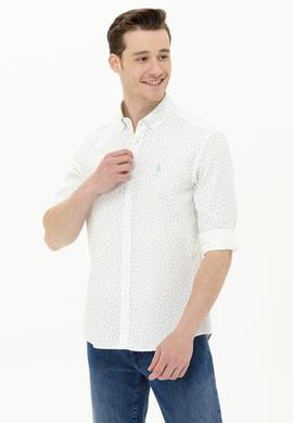 Erkek Mint Uzun Kollu Gömlek - 50264087019