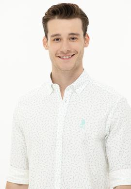 Erkek Mint Uzun Kollu Gömlek - 50264087019