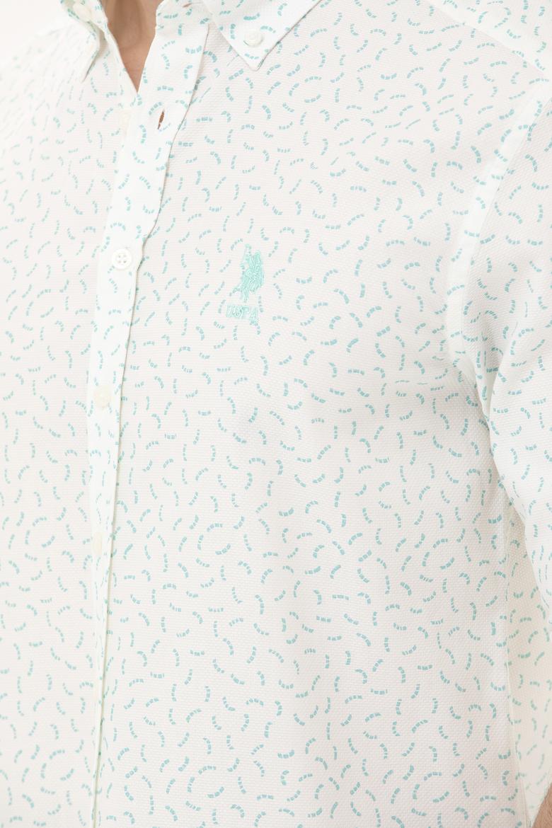 Erkek Mint Uzun Kollu Gömlek - 50264087019