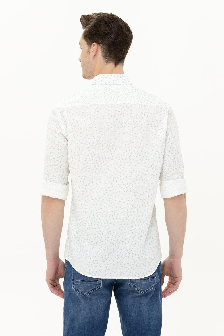 Erkek Mint Uzun Kollu Gömlek - 50264087019