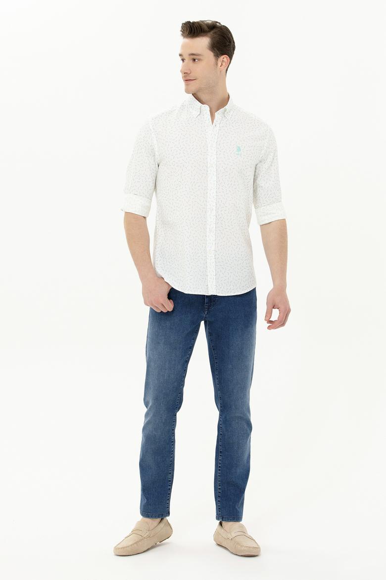 Erkek Mint Uzun Kollu Gömlek - 50264087019