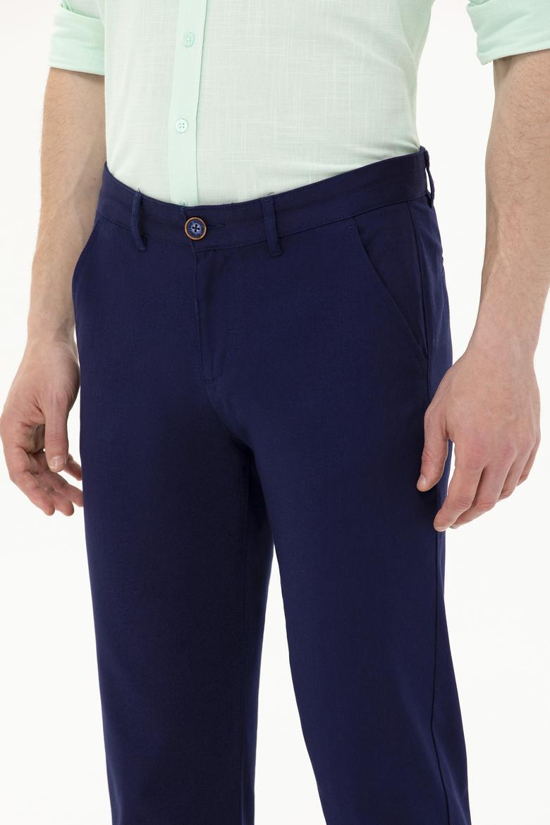 Erkek Lacivert Kanvas / Chino Pantolon - 50266054004