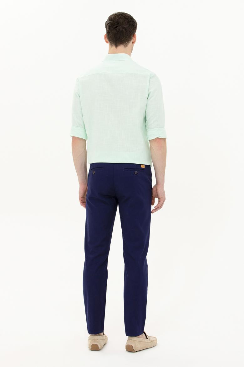 Erkek Lacivert Kanvas / Chino Pantolon - 50266054004