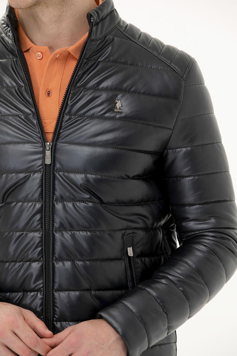 Erkek Haki Deri Ceket - 50269044002