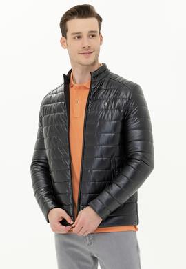 Erkek Haki Deri Ceket - 50269044002