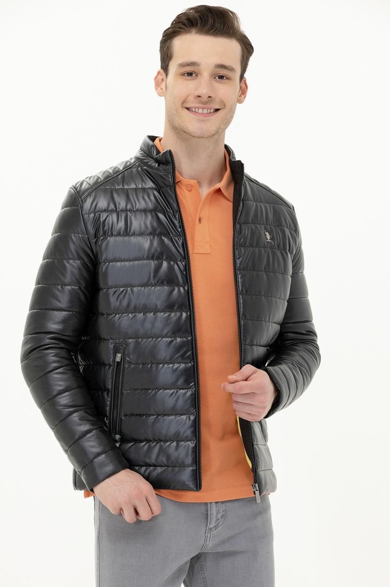 Erkek Haki Deri Ceket