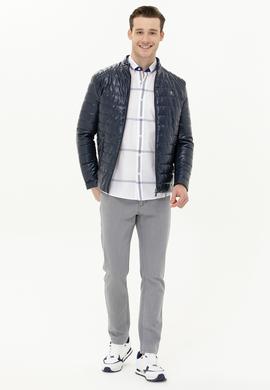 Erkek Lacivert Deri Ceket - 50269044030