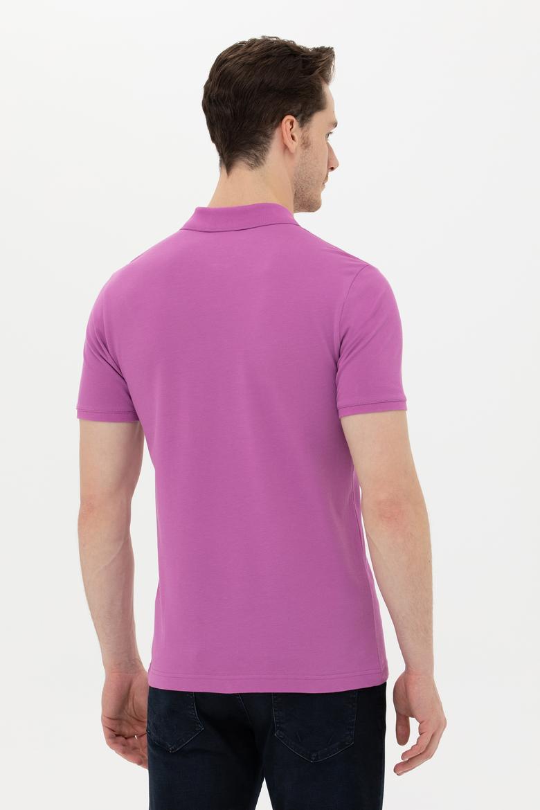 Erkek Menekşe Basic Tişört - 50249149127