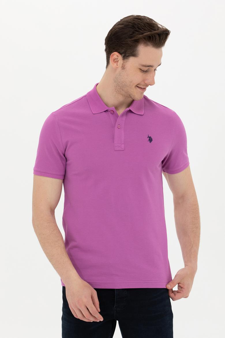 Erkek Menekşe Basic Tişört