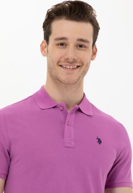 Erkek Menekşe Basic Tişört - 50249149127