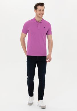 Erkek Menekşe Basic Tişört - 50249149127