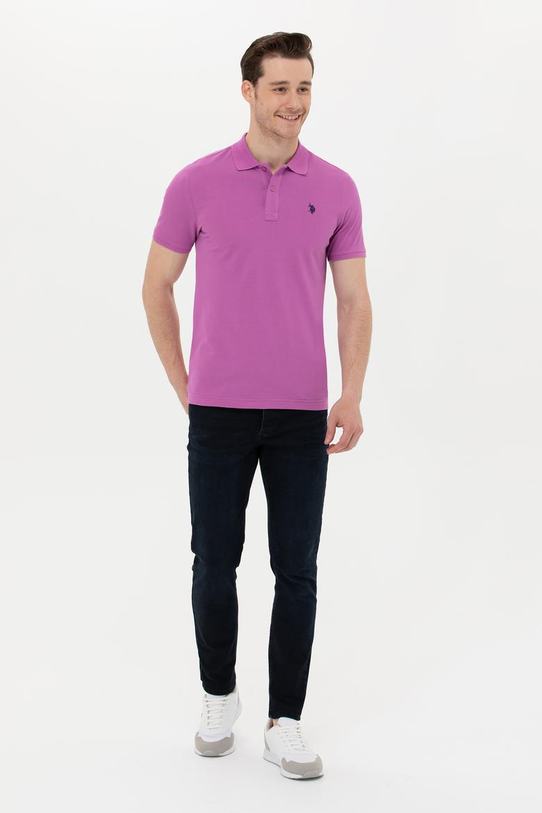 Erkek Menekşe Basic Tişört - 50249149127