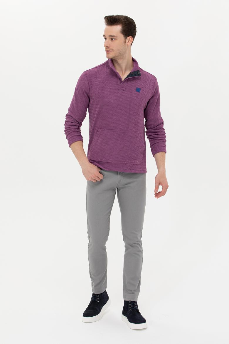 Erkek Menekşe Sweatshirt - 50253588015