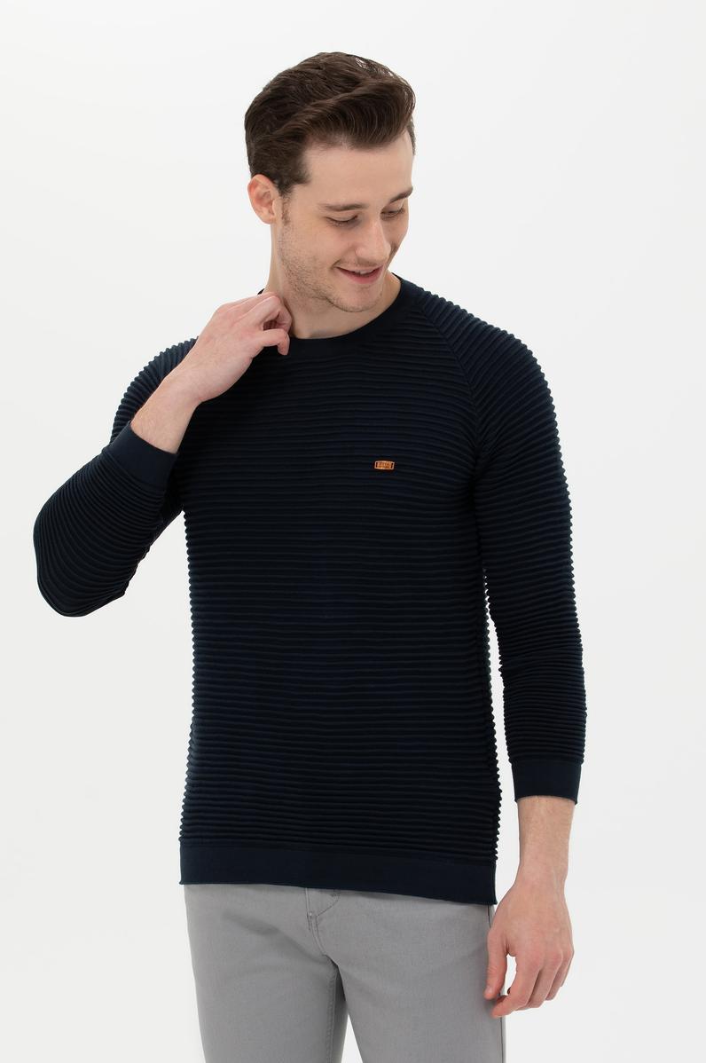 Erkek Lacivert Kazak