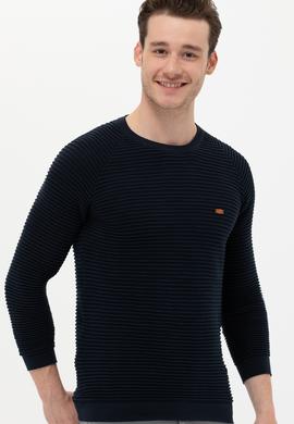 Erkek Lacivert Kazak - 50253795007